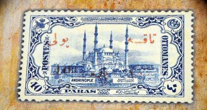 Tarihte basılmış ilk resimli posta pulunda Selimiye Camii yer almış