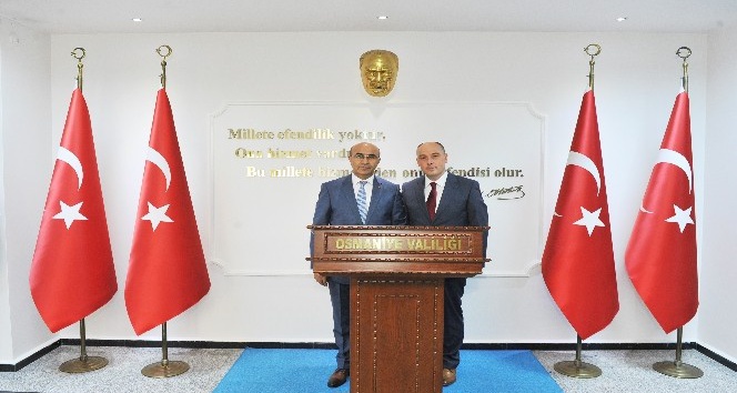 Vali Demirtaş’tan Osmaniye Valisi Coşkun’a “hayırlı olsun” ziyareti