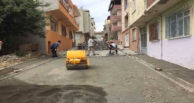 Süleymanpaşa’nın sokakları birer birer kilit taşla kaplanıyor