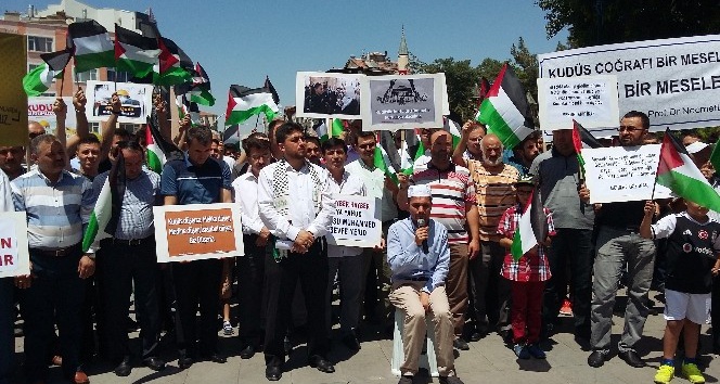 Karamanlı STK’lardan İsrail’e Mescid-i Aksa protestosu