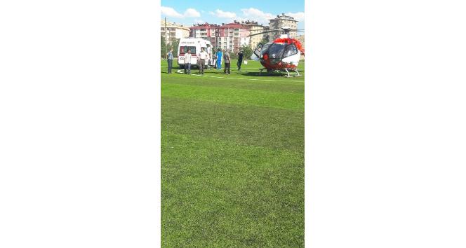 Kalp krizi geçiren İlçe Müftüsü hava ambulansı ile TÖTM’e kaldırıldı