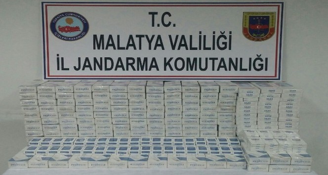Malatya’da 2 bin karton kaçak sigara ele geçirildi