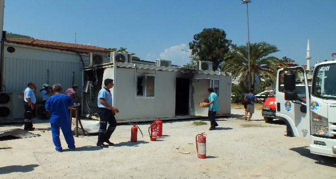 Anamur Devlet Hastanesi’nde yangın paniği