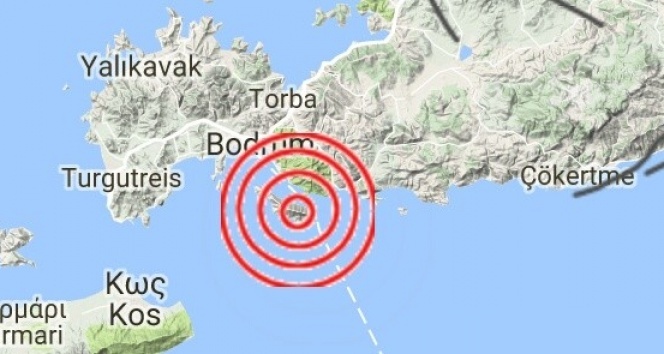 Ege Denizi&#039;de 4.0 büyüklüğünde deprem