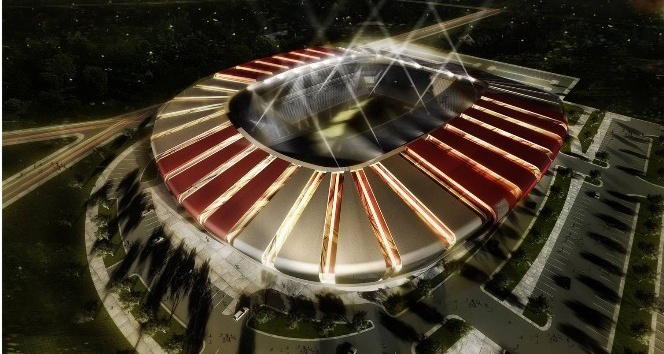 Karaman’a yapılacak olan 15 bin kişilik stadyumun yer teslimi yapıldı