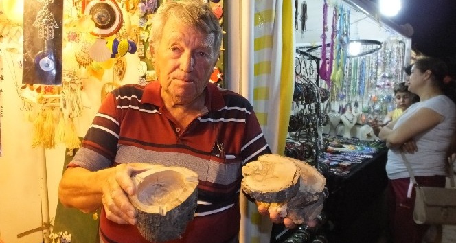 Burhaniye’de zeytin odunları hediyelik eşya oldu