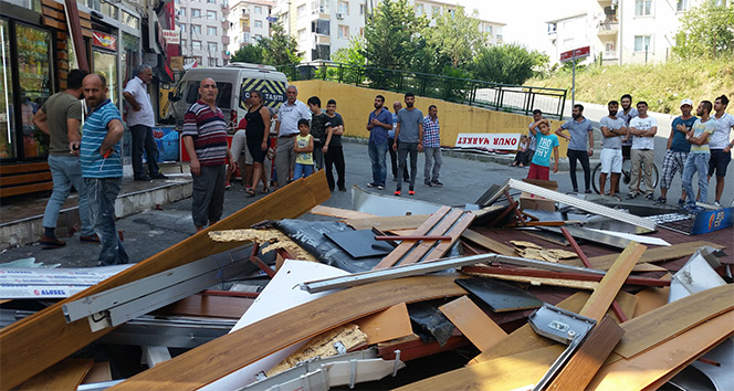 Alibeyköy’de olaylı yıkım