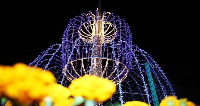 Karaman’da kavşaklar LED ışıklarla aydınlatıldı