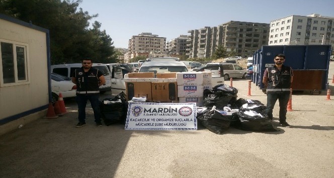 Mardin’de 31 bin paket kaçak sigara ele geçirildi