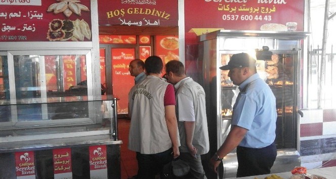 Kilis’te Suriyelilerin işlettiği lokantalar denetlendi