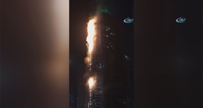 Dubai’de 86 katlı Torch kulesinde yangın çıktı