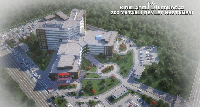 LüleburgazDevlet Hastanesi inşaatı devam ediyor