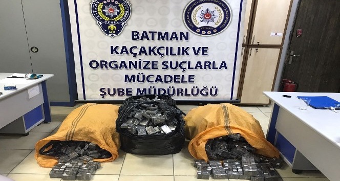 Batman’da 2 bin 400 paket kaçak sigara ele geçirildi