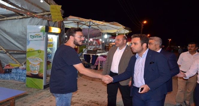 Milletvekili İshak Gazel ve AK Parti İl Başkanı Ali Çetinbaş Hisarcık Festivali’ni gezdi
