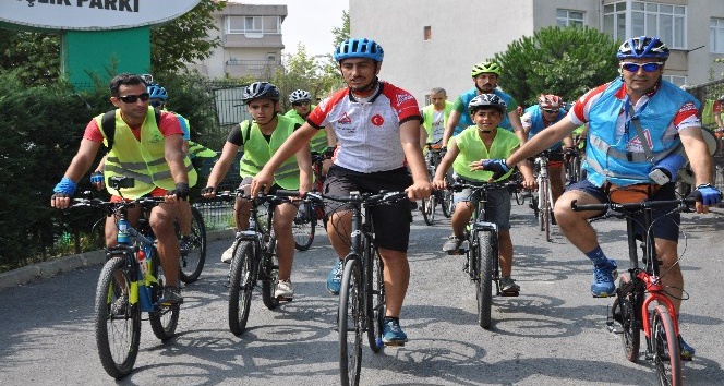 Gaziosmanpaşa’da sağlık için 15 kilometre bisiklet sürüldü