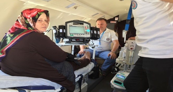 Kalp cihazı alarm verdi, ambulans uçakla Ankara’ya gönderildi