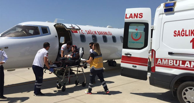Kalp cihazı alarm verdi, ambulans uçakla Ankara’ya gönderildi