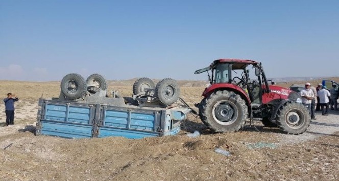 Günyüzü’nde traktör kazası, 1 yaralı