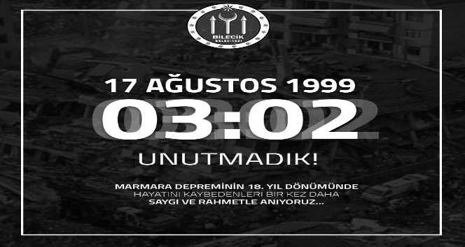 Başkan Yağcı’nın 1999 depreminin 18. yıl dönümü mesajı