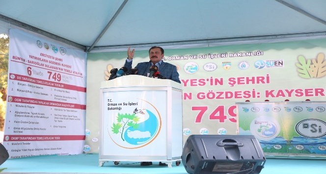 Bakan Eroğlu: “Kayserili çiftçilerin cebine yılda 450 milyon TL para girecek”