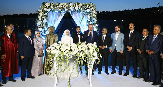 Cumhurbaşkanı Erdoğan, nikaha katıldı