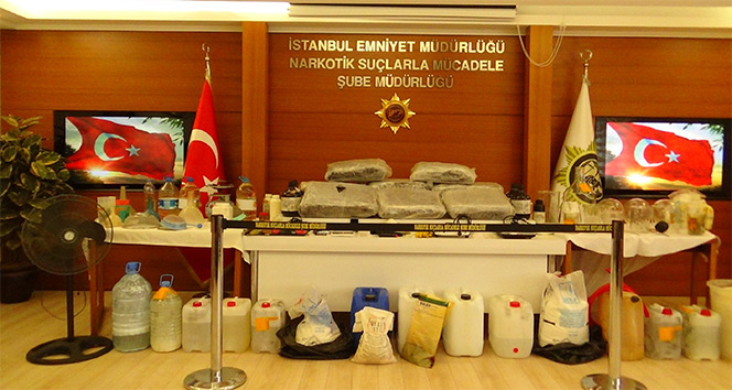 İstanbul&#039;da uyuşturucu imalathanelerine baskın: 4&#039;ü İranlı 9 kişi gözaltında