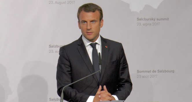 Fransa Cumhurbaşkanı Macron Salzburg’ta