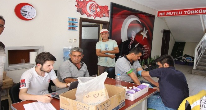 İşçileri sağlık taramasından geçti
