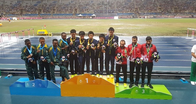 Ağrılı öğrencilerinde bulunduğu atletizm milli takımı Tayvan’da 3’üncü oldu