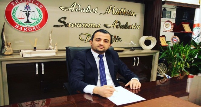 Erzincan Baro Başkanı Aktürk’ten yeni Adli Yıl açılış mesajı