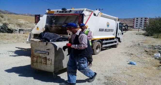 Hani belediyesi günlük 80 ton çöp topluyor