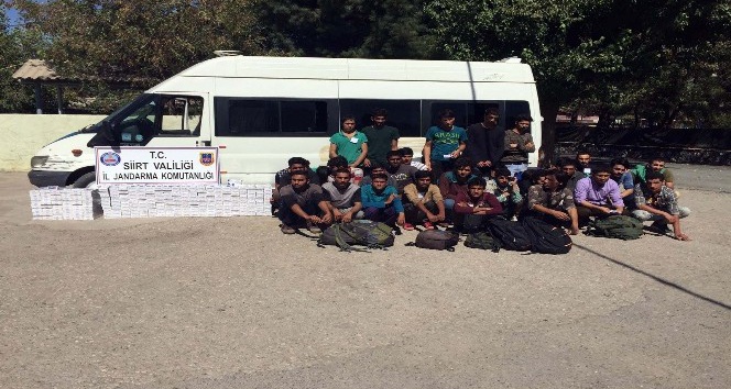 Siirt’te 33 göçmen yakalandı