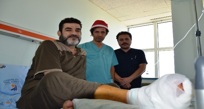 Iraklı hastanın ayağı, kök hücre ile kesilmekten kurtarıldı