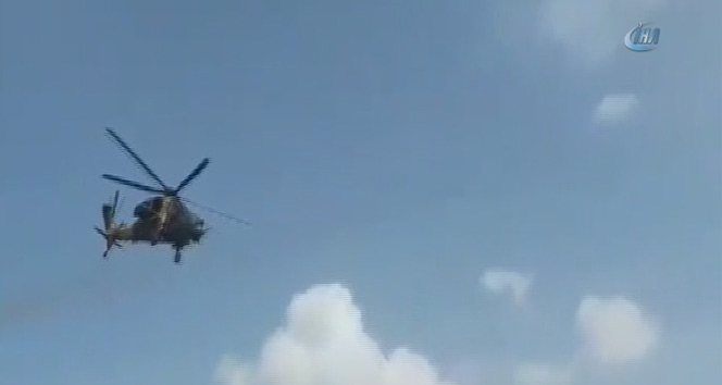 Ağrı&#039;da helikopterli terör operasyonu kamerada