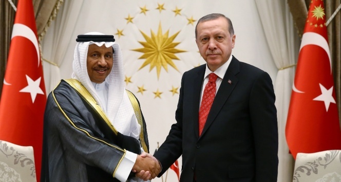 Cumhurbaşkanı Erdoğan, Kuveyt Başbakanı&#039;nı kabul etti
