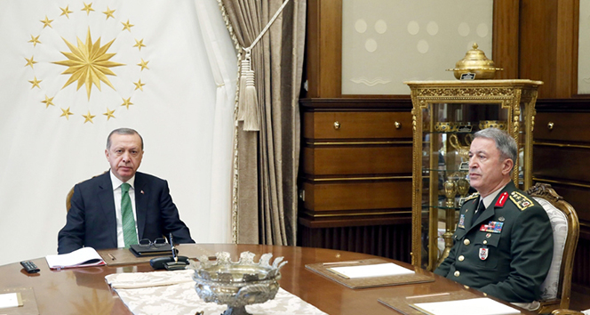 Cumhurbaşkanı Erdoğan, Genelkurmay Başkanını Akar&#039;ı kabul etti