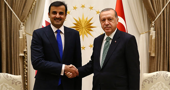 Cumhurbaşkanı Erdoğan, Katar Emiri ile bir araya geldi!