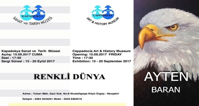 Ressam Ayten Baran Kapadokya Sanat ve Tarih Müzesinde