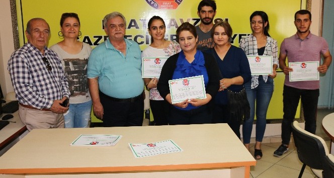 Elazığ’da 21 kursiyere sertifika verildi