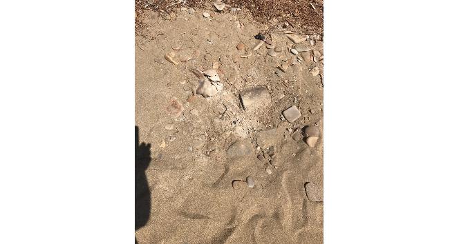 Saros Körfezi’ndeki tatbikatta mermi parçaları sahile düştü