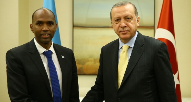 Cumhurbaşkanı Erdoğan, Somali Başbakanı Kayre ile görüştü