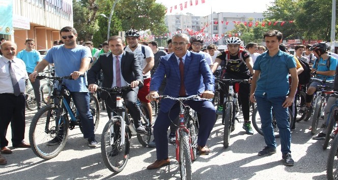 Çankırı’da Avrupa Hareketlilik Haftası bisiklet turu