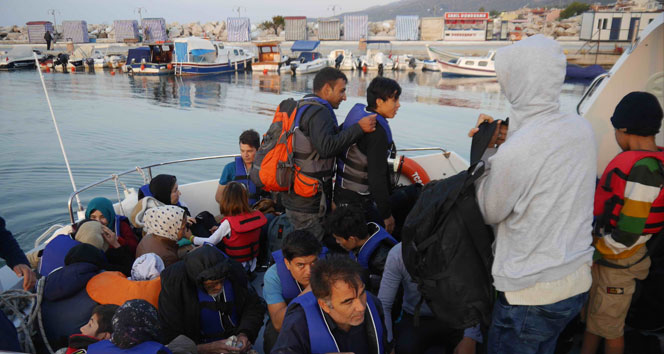 Çanakkale&#039;de 35 kaçak göçmen yakalandı