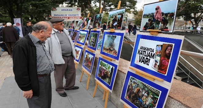 Arakan’daki katliamı fotoğraf sergisi ile gösterdiler