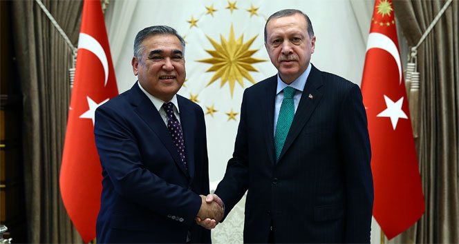 Özbekistan Büyükelçisinden Cumhurbaşkanı Erdoğan&#039;a güven mektubu