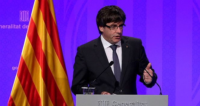 Katalan Lider Puigdemont: &#039;Birkaç gün içerisinde bağımsızlığı ilan edeceğiz&#039;