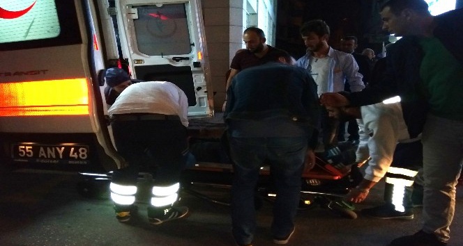 Bafra’da trafik kazası: 2 yaralı