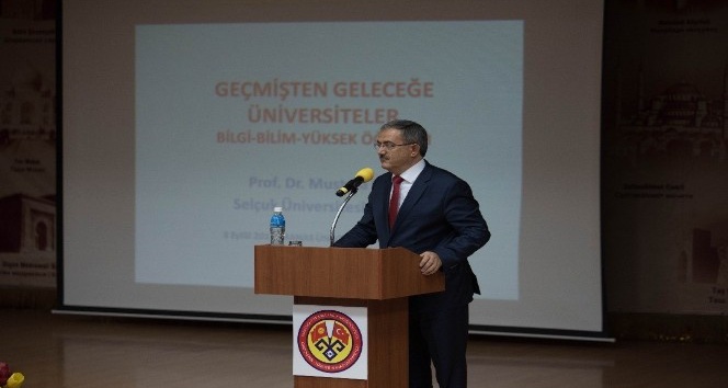 Kırgızistan Türkiye Manas Üniversitesi’nde ilk ders Rektör Şahin’den