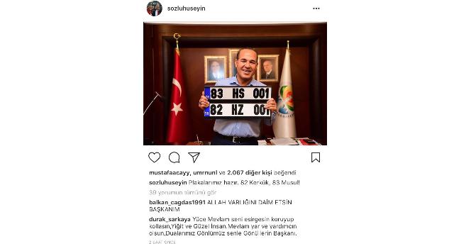 Bahçeli, “82 Kerkük, 83 Musul” dedi, MHP’li Belediye Başkanı plaka hazırladı