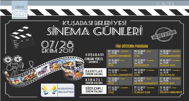 Kuşadası Belediyesi Sinema Günleri başlıyor